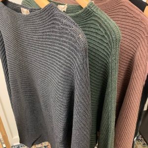 Olive Dolman Sweater